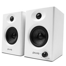 60W Computer Speakers for Gaming and Music, Active Bluetooth 5.3, Stereo White