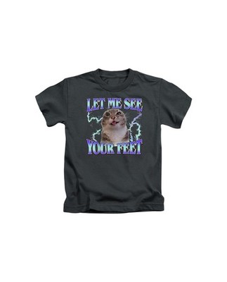 Let Me See Your Feet Erwachsene T-Shirt Lustig Katze Meme Thema Fun Top