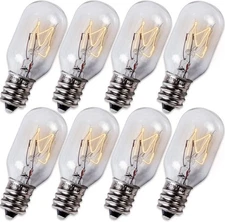 BlueStars E12 T20 Salt Lamp Bulb 120V 15W, 2700K Warm White, As Pictured 