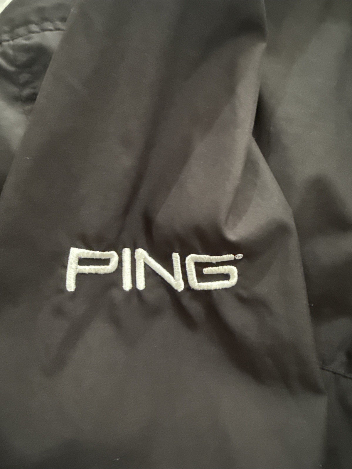 PING Performance Golf BLACK Full Zip Jacket Size … - image 2