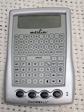 One World Merlin Electronic Organizer Multi-Function Data with new batteries
