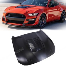 Ready for Paint Hood Panel For 2018-2023 Ford Mustang GT500 Style Aluminum