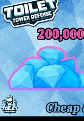 200K Gems   Toilet Tower Defense ~ TTD Gems ~ TTD ~ Gems Cheap & Fast Delivery 