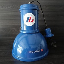 LAMPADA A SOSPENSIONE VINTAGE ANNI 70 METALLO BLU