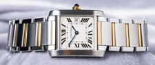 Cartier Tank Francaise Medium Model Yellow Gold & Steel Bracelet W51012Q4 4
