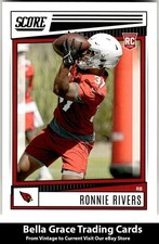 2022 Score #346 Ronnie Rivers Arizona Cardinals Rookie NFL Football