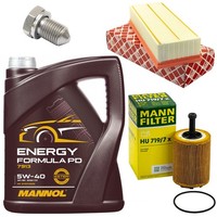 MotoröL Filter Set 5W-40 5 Liter + ÖLablassschraube FüR Seat Skoda Vw 1.9 2.0