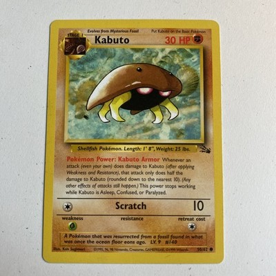 Pokémon TCG - Kabuto - Fossil Set Unlimited - 50/62 - 1999-2000 Wizards LP