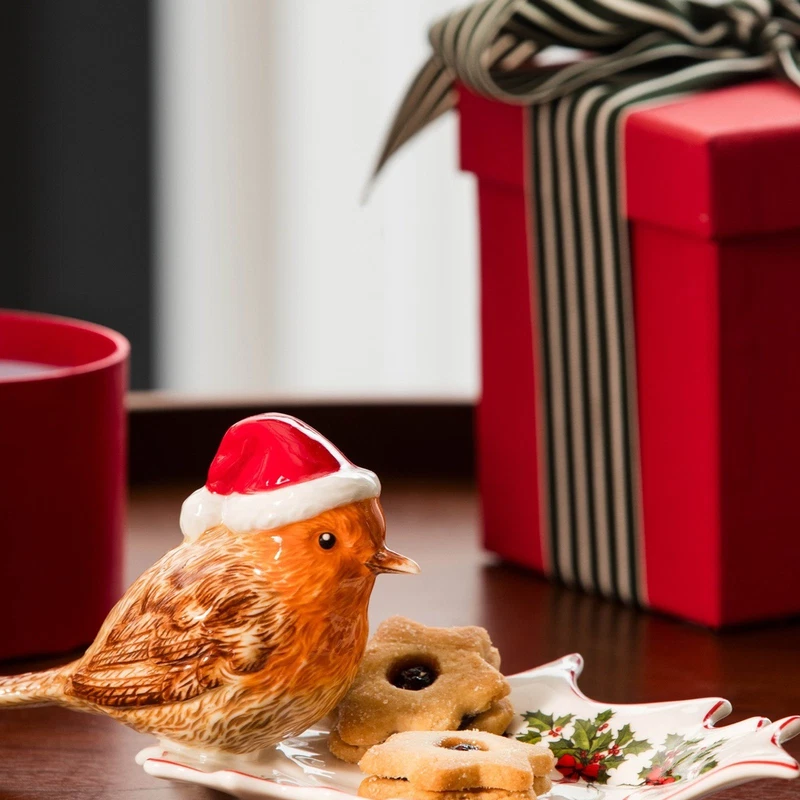 Ciotola Pettirosso Natale Foglia Agrifoglio Villeroy & Boch Toy's Fantasy, fotografia 6 di 9