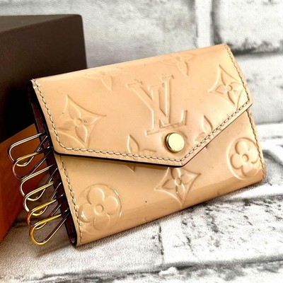 Louis Vuitton Vernis Multicles 6 Key Case M61233 Rose Ballerine Tested Rare