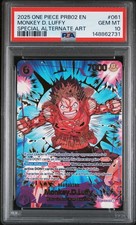 2025 SPECIAL ALTERNATE ART #061 MONKEY D. LUFFY PSA 10