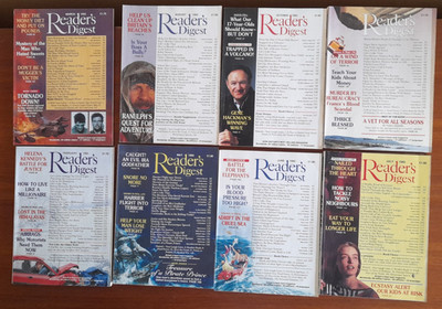 Readers Digest Magazines 1993 Jan, Feb, Mar, May, Jun, Jul, Aug, Oct