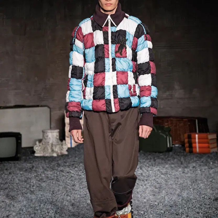 Marni Multi Patchwork Padded Coat Men Korean Size… - image 4