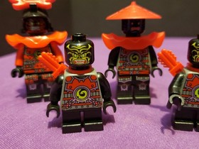 LEGO Ninjago Minifigure Lot Stone Army Warrior Scout Swordsman Red Blue *Read*