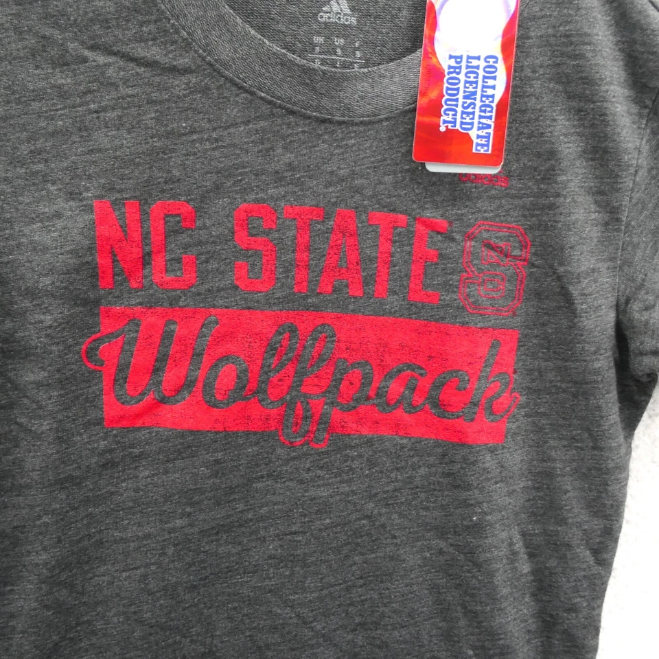 NC State Wolfpack Sweater Womens Small Gray Light Knit Adidas NCAA College New - Image 3 of 4