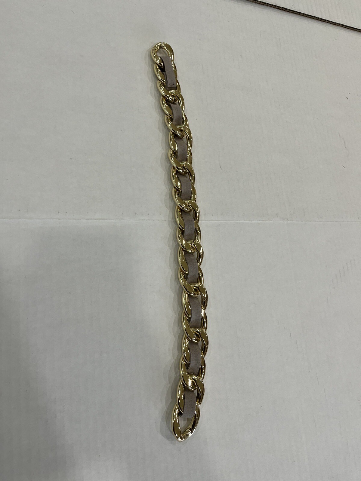 Mark and Graham Build a bag shoulder strap Chain Gray suede leather | eBay