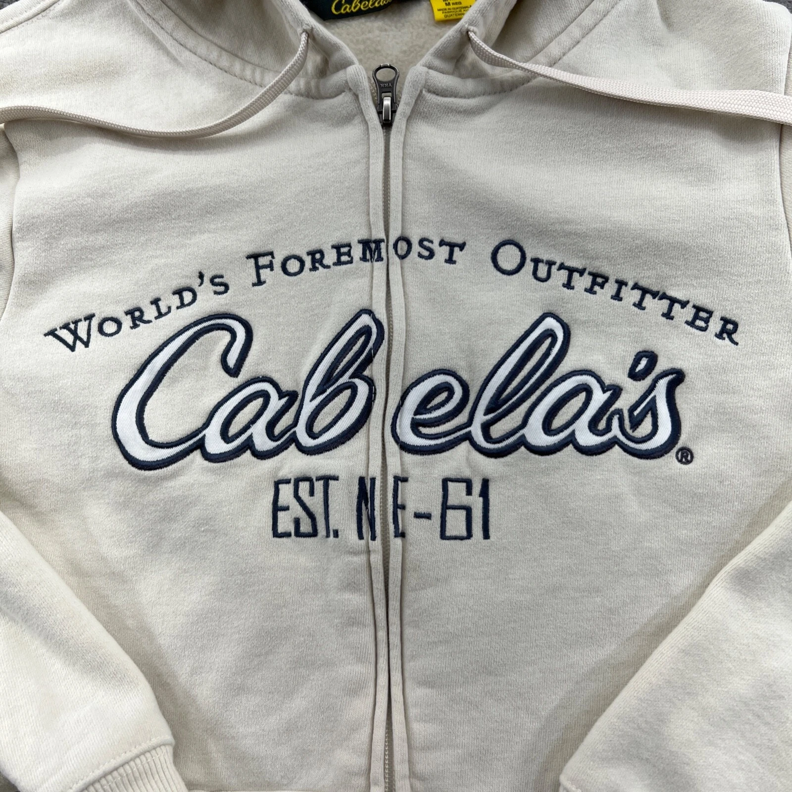 OFF WHITE Felpa con cappuccio Cabela's taglia M donna mimetica full zip media