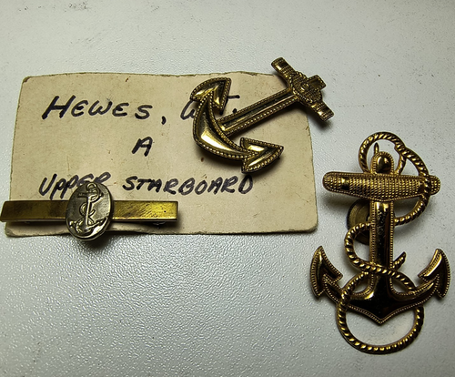 USMC Officer Rank Insignia Pins Sterling GF SF Col. Wm. T. Hewes 1953-81 Vietnam - Picture 7 of 24
