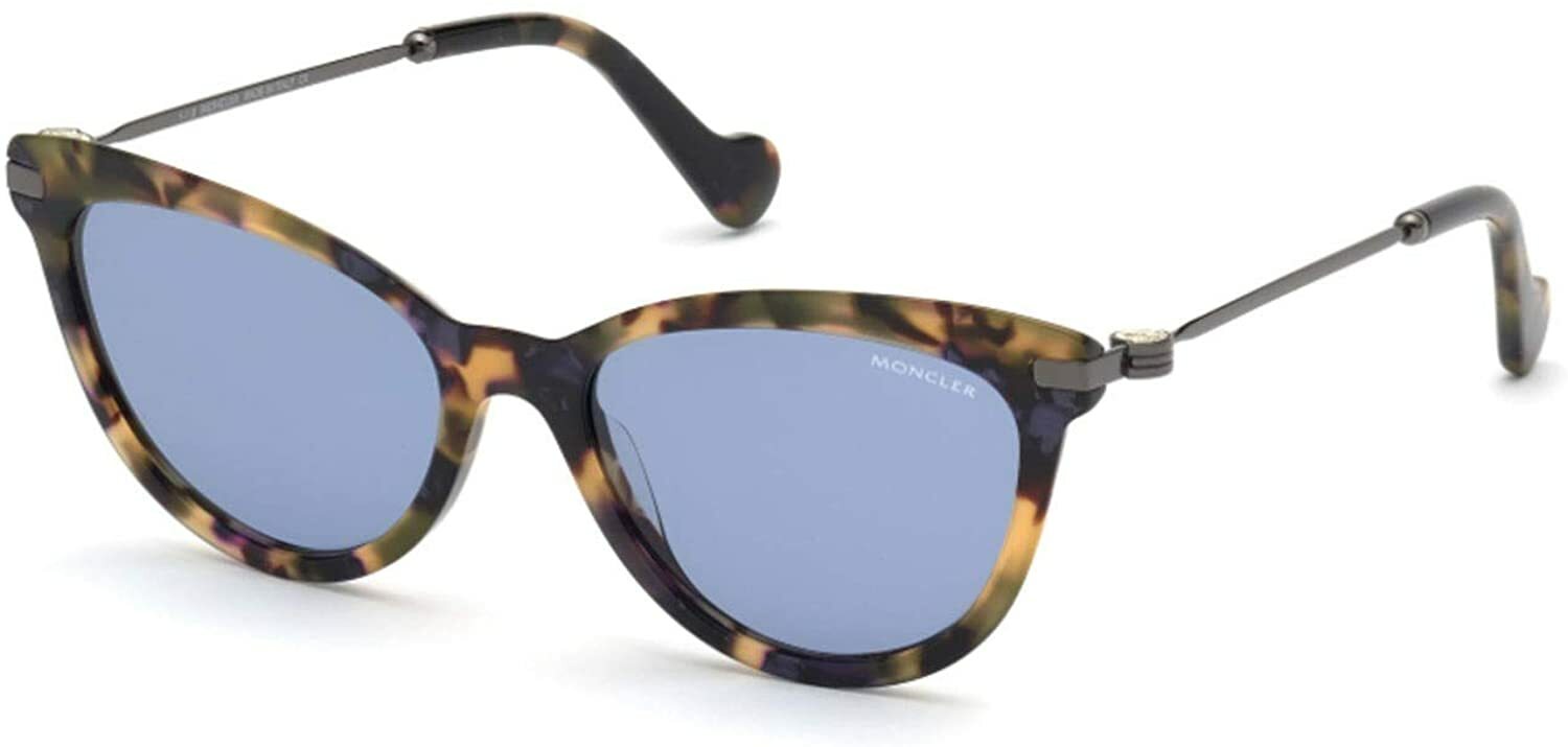 Moncler ML0080 55V Гаванская черепаха Кошачий глаз Пластиковая оправа для солнцезащитных очков 54-17-140 37490₽