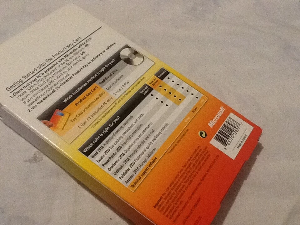 Microsoft Office 2010 Home and Business-Product KEY ONLY, No disc inside.Ref:S/W - Image 4 of 4