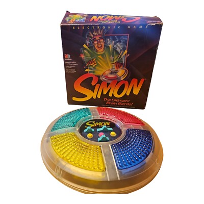 80s complements マリテフランソワジルボー vtg ギミック Milton Bradley's VINTAGE 1978 Clear Battery-Operated SIMON Says