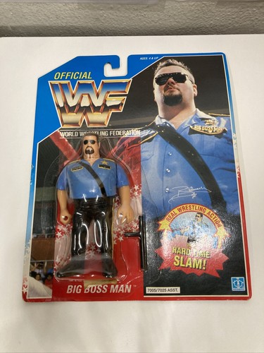 WWF BIG BOSS MAN MOC HASBRO SERIES 1 WRESTLING FIG...