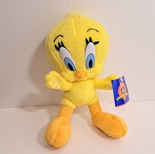 Vintage Tweety Bird Looney Tunes 1998 Plush Stuffed Suction Cup Car Window Cling