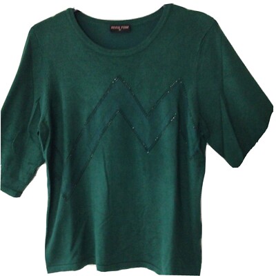 Anna Rose X-Large smaragdgrüner Pullover 3/4 Arm 10£