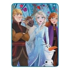 Disney's Frozen 2 Elsa Anna Throw Blanket Warm Soft Super Throw 46" x 60''