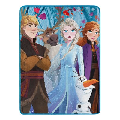 Disney's Frozen Elsa Anna Throw Blanket Warm Soft Super Throw 46