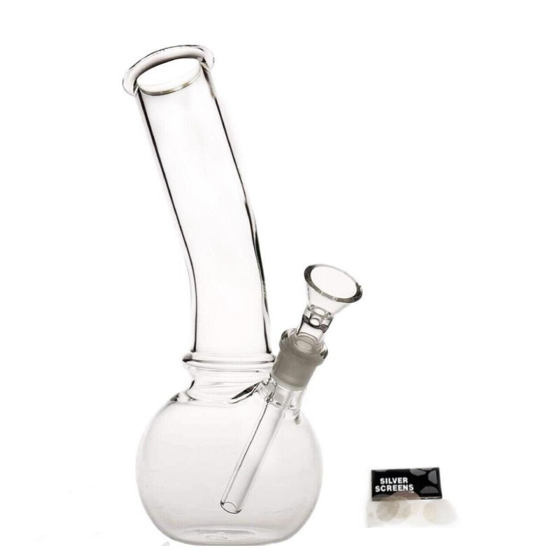 8'' Hookah Glass Water Pipe Bong Smoking Tobacco Pipe Beaker Filter Shisha Bowl