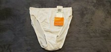 WOMENS VINTAGE WHITE WARNERS FLOWER CHARMS PANTIES - SIZE 8 - NWT