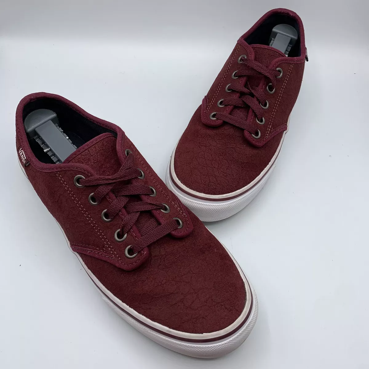 Ladies top burgundy vans