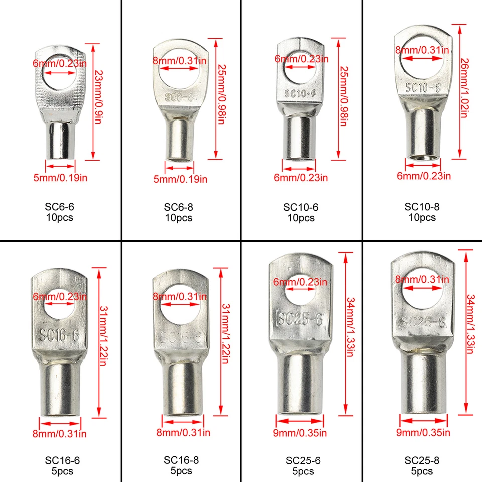 140x Electrónica Cable Conducto Batería Conectores Bloques de Terminales Plateados Foto 3 de 4