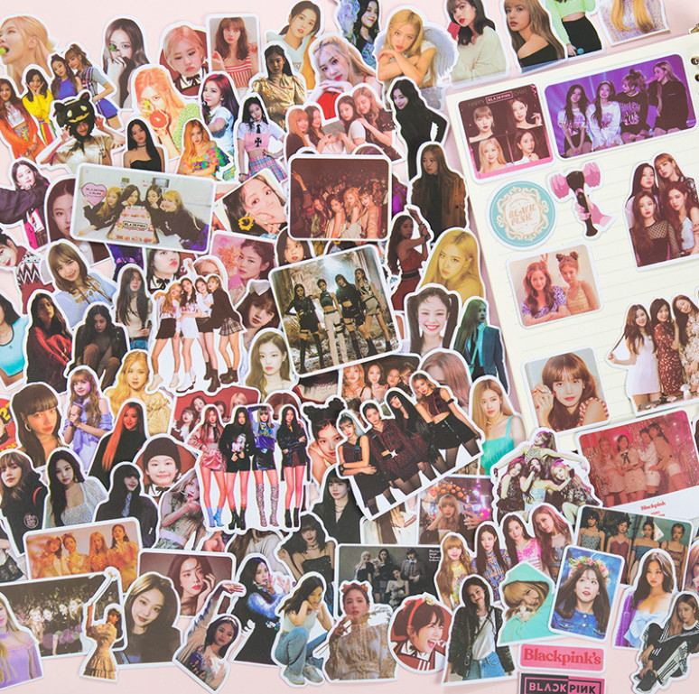 56/116/126 Kpop Blackpink Jennie Lisa Jisoo Rosa pegatina baúl cuaderno hágalo usted mismo