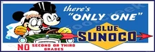 Blue Sunoco There's Only One 6" x 18" Metal Sign