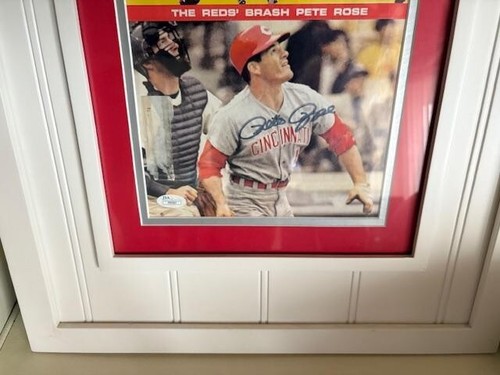 Pete Rose Cin. Reds Signed Sports Illustrated Magazine 5-27-68 JSA COA w/Frame - Picture 5 of 13