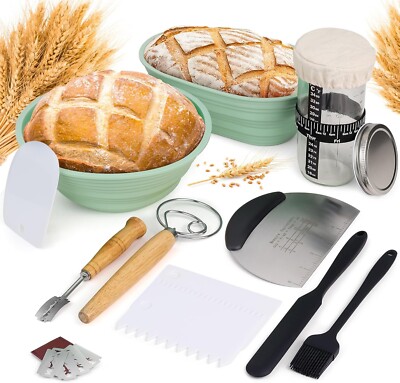 Banneton Bread Proofing Basket, Sourdough Baking Supplies, Complete Sourdough-B2
