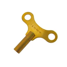 Brass Replacement Clock Key For Key Wind Clocks Size 14 / 5.75 mm  - Clock Parts