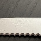 Vintage Quikut QUIKKLE Stainless Steel Steak Knives Brown Swirl Handle — photo 4