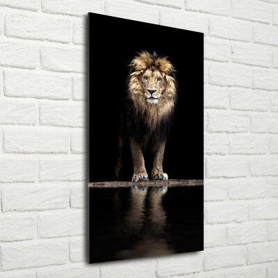 Wandbild Druck auf Plexiglas  Acryl Hochformat 70x140 Löwe Porträt