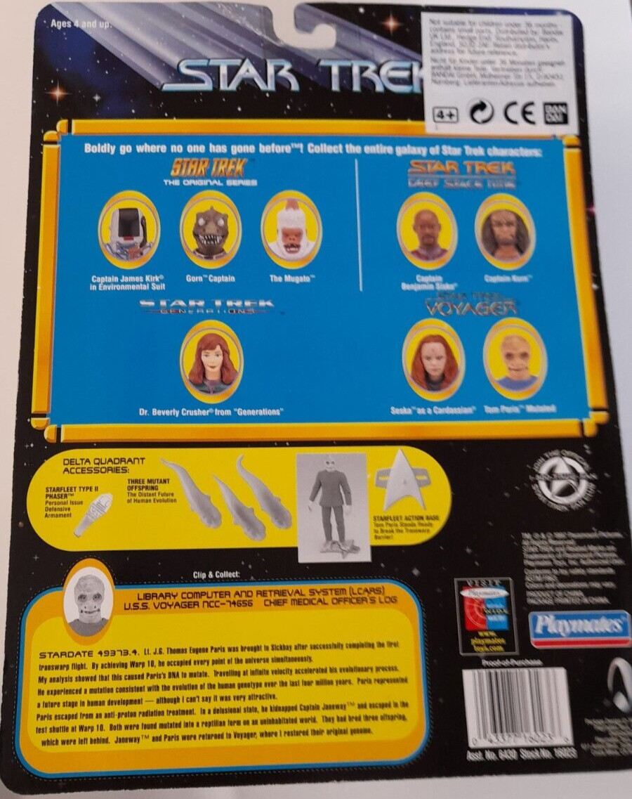 Thumbnail - Star Trek | Tom Paris Mutated | Playmates | Neu&ovp