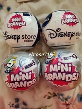 4  ZURU 5 SURPRISE BLIND BALLS~INCLUDES 2 DISNEY SERIES 1&2 MINI BRANDS SERIES 3
