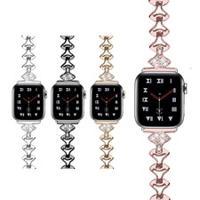 Women Bling Bracelet Band for Apple Watch 11 10 9 8 7 6 5 SE 40/44/41/45/42/46mm