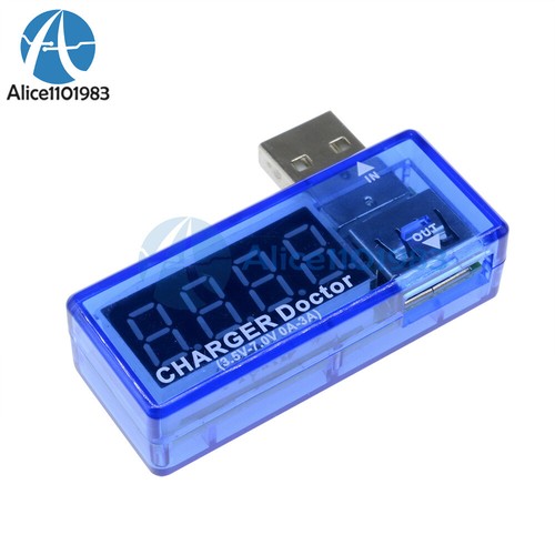 2PCS USB Charger Doctor Voltage Current Meter Battery Tester Power Detector - Photo 10/12