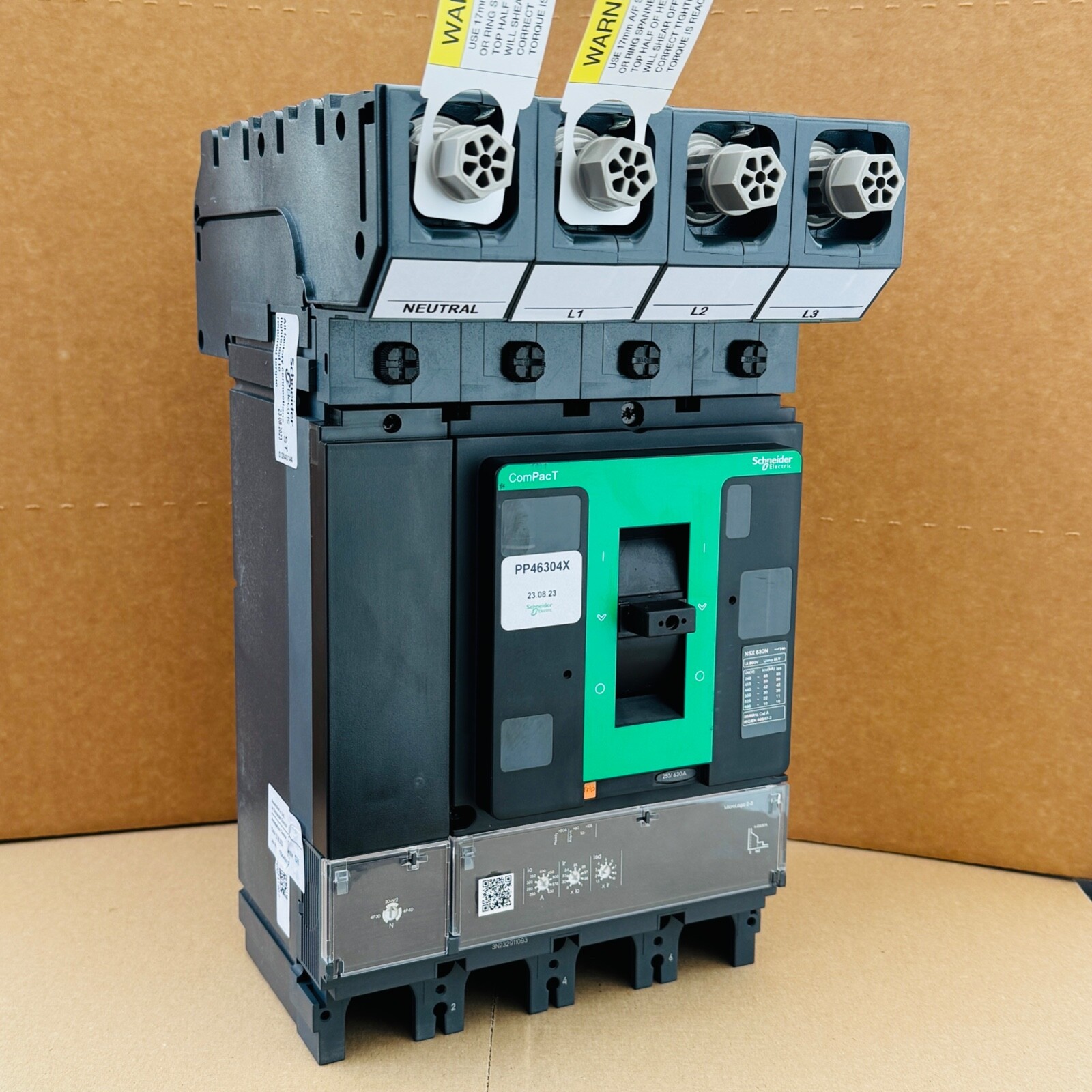 Schneider 250-630 Amp 50kA Powerpact 4 PP4 NSX MCCB 630A Micrologic 2.3 PP46304X