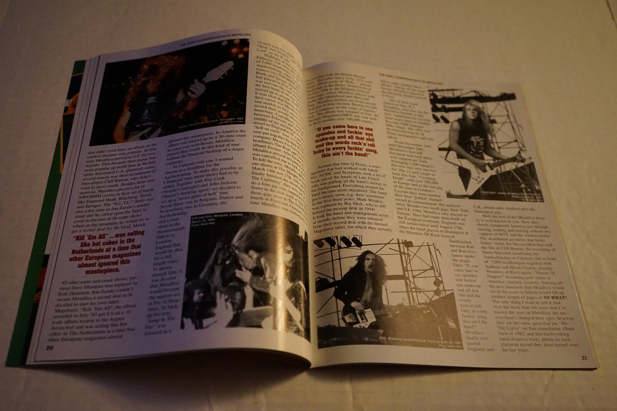 LLICA SO WHAT! メタリカ FC 会報誌 18冊 Metallica So What Magazine | eBay
