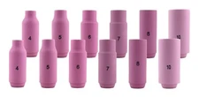 Alumina Nozzle Cups for TIG Torches Series 17/18/26 with Standard Set-Up