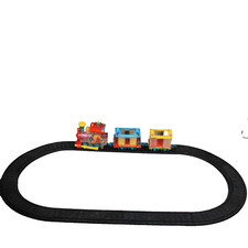 Toy Train Multi Color With Accessories AS IS Vintage Childs Train