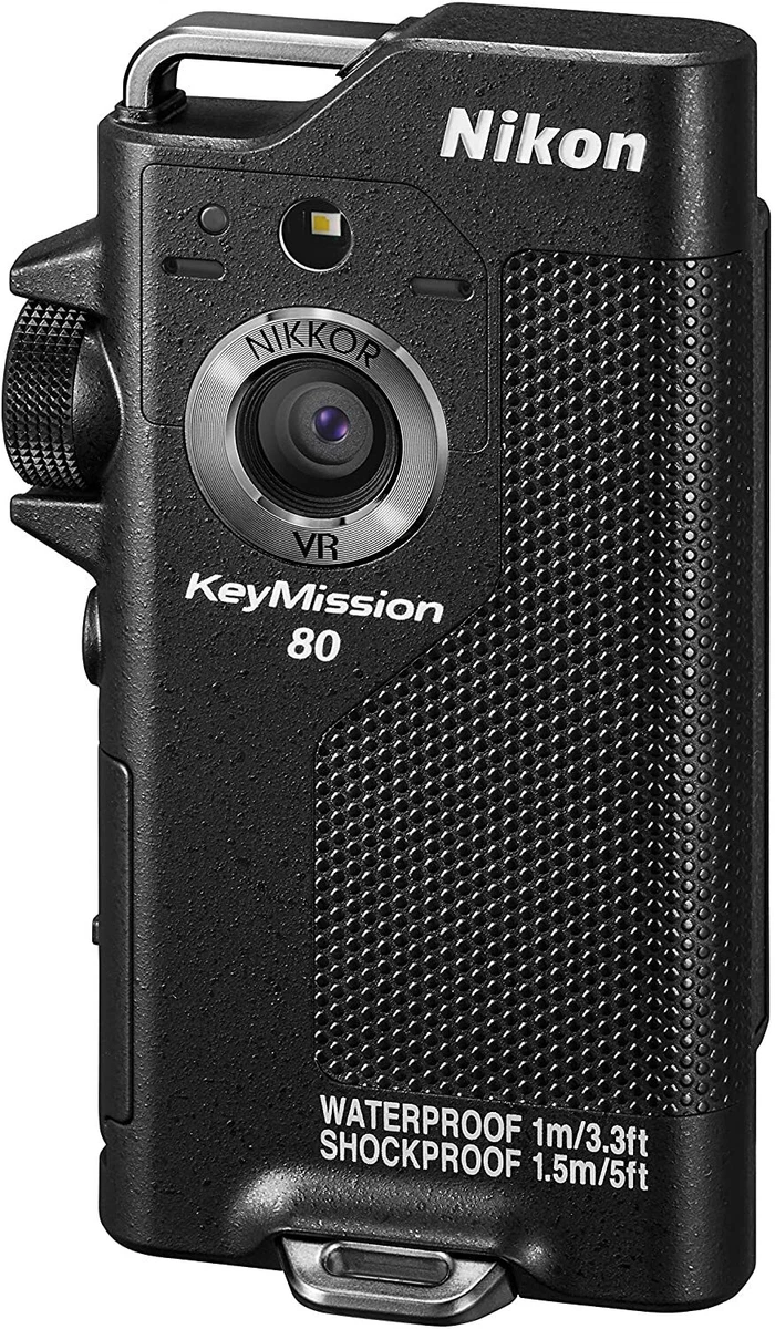Nikon Key Mission 80 BK Waterproof Wearable Black KeyMission Camera